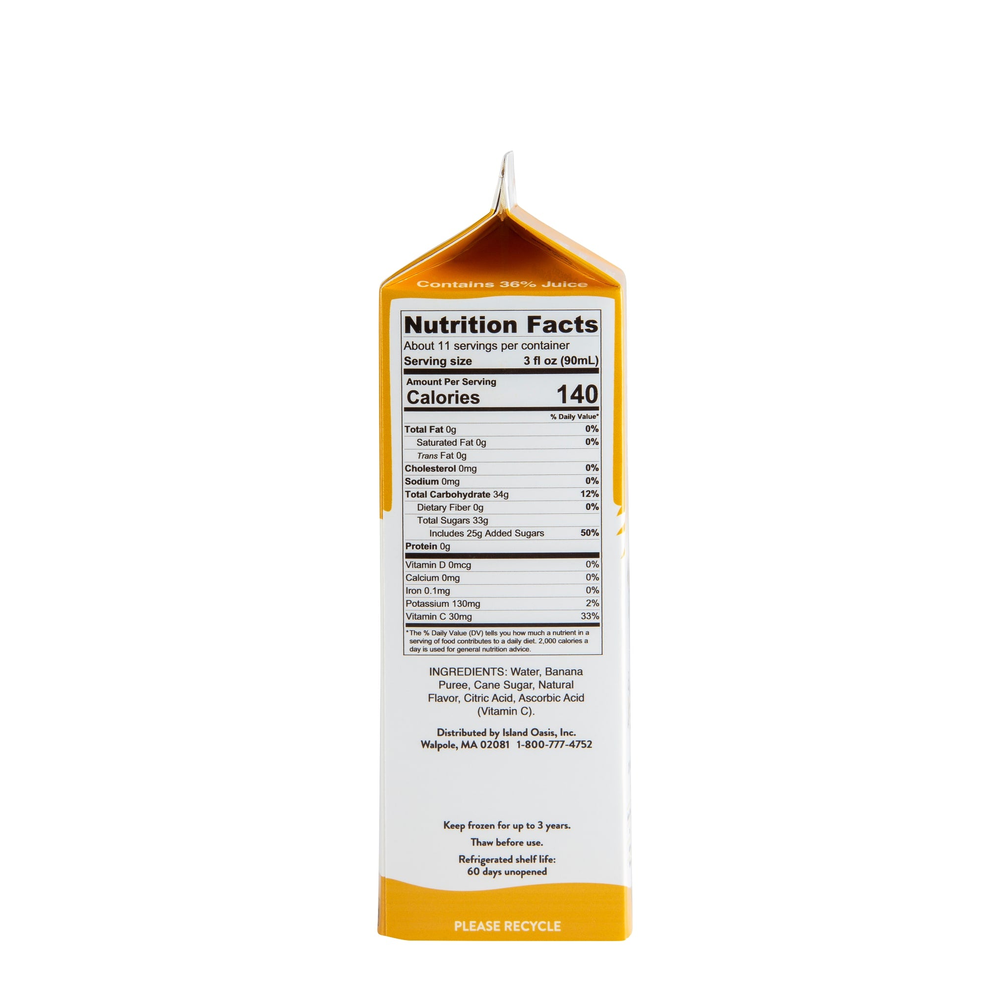 Banana Frozen Beverage Mix