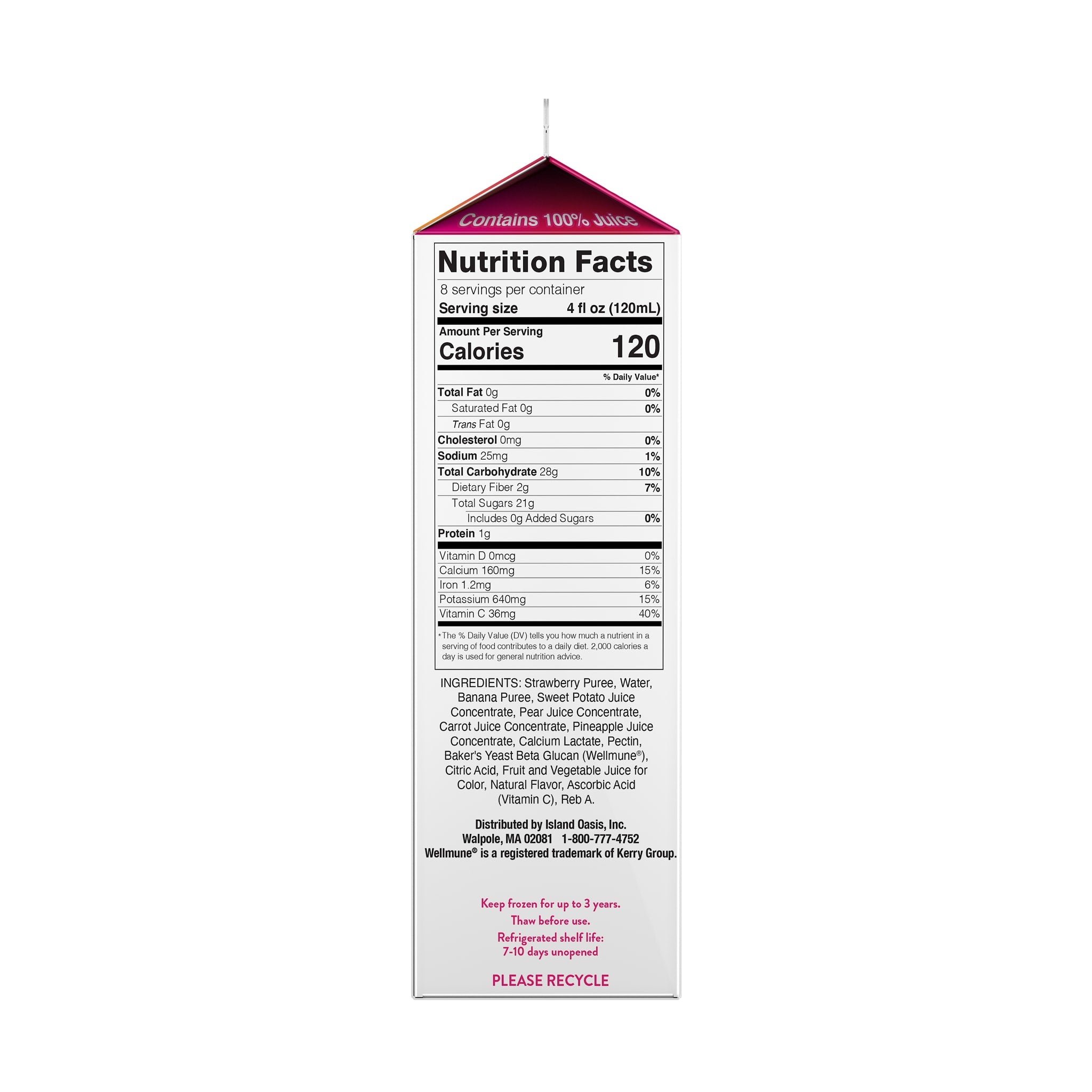 Plus Strawberry Banana Frozen Beverage Mix