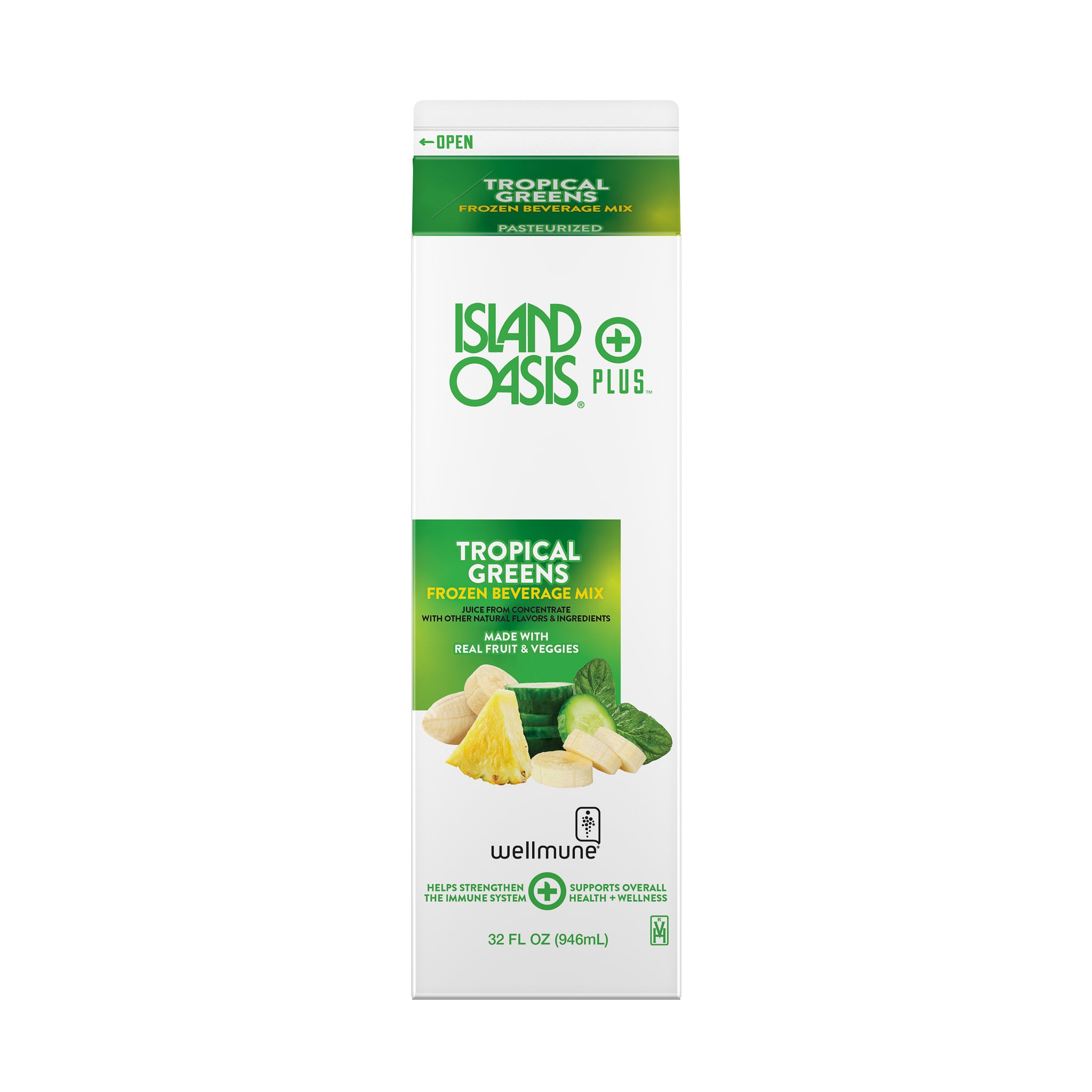 Plus Tropical Greens Frozen Beverage Mix