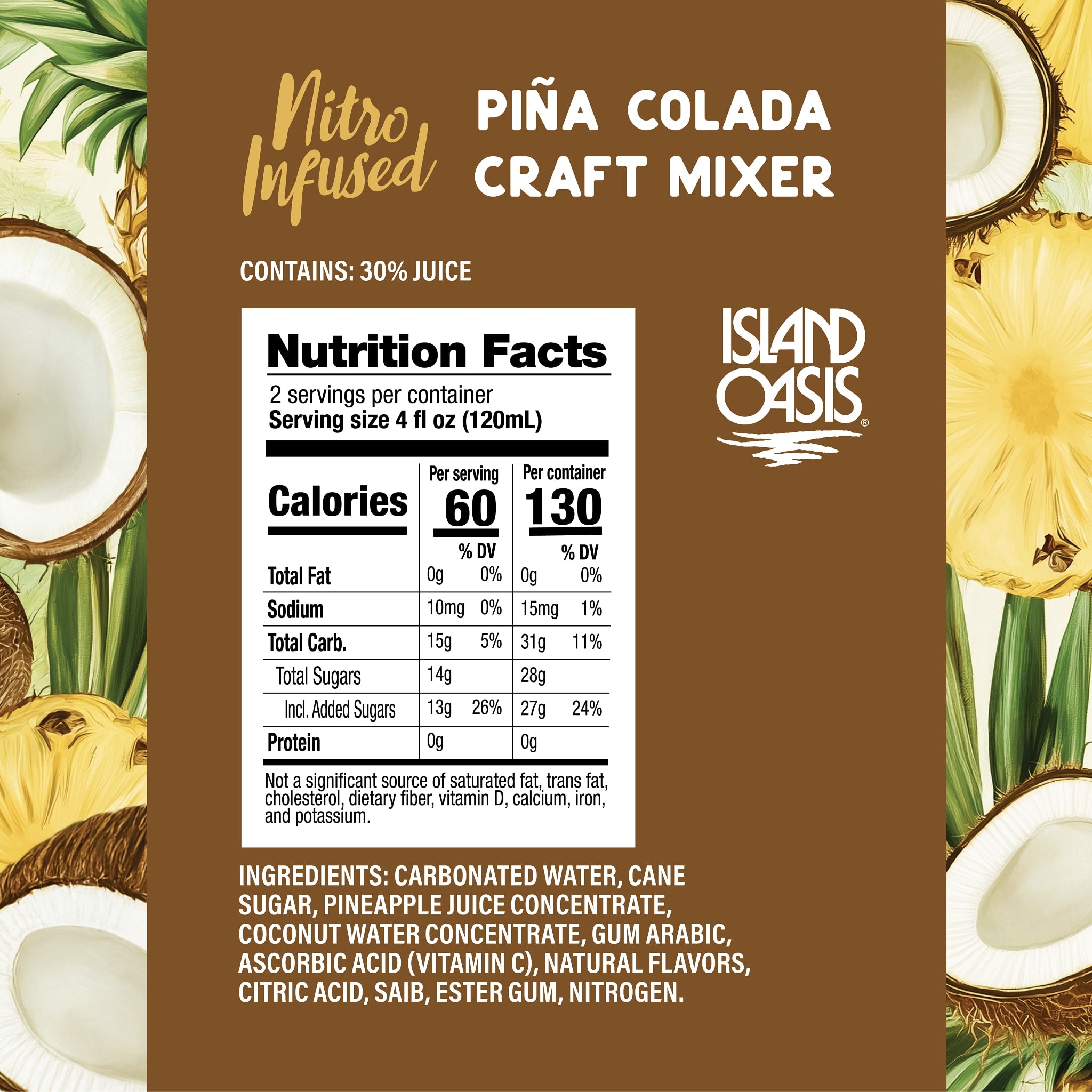 Nitro Infused Piña Colada Craft Mixer