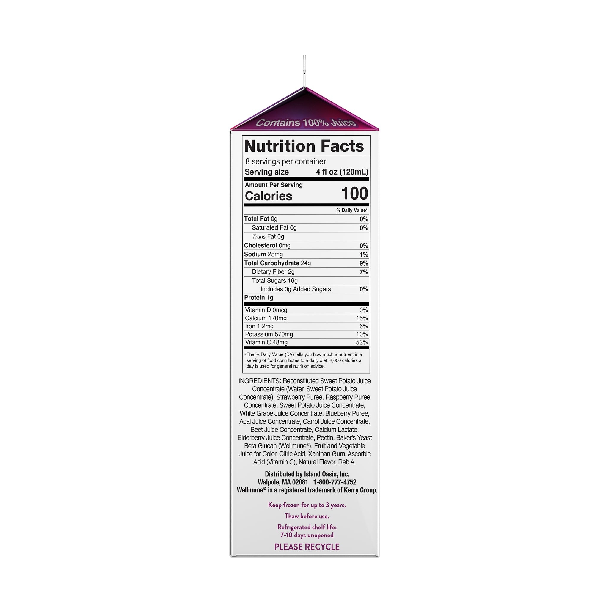 Plus Acai Super Berries
Frozen Beverage Mix