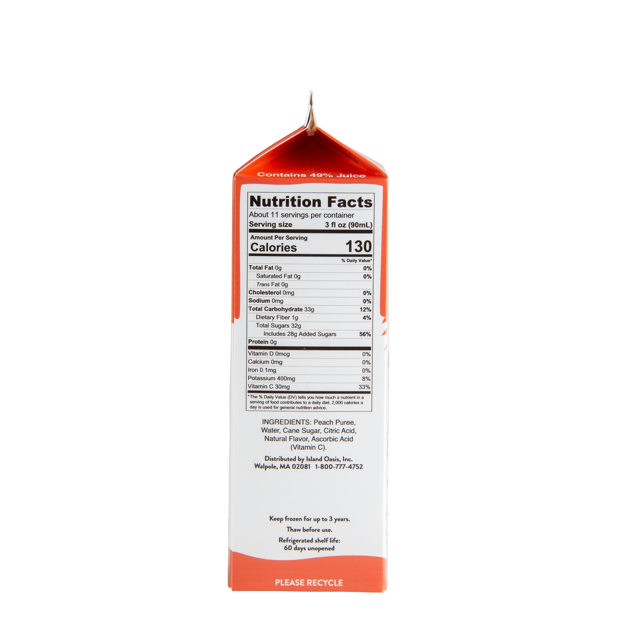 Peach Frozen Beverage Mix