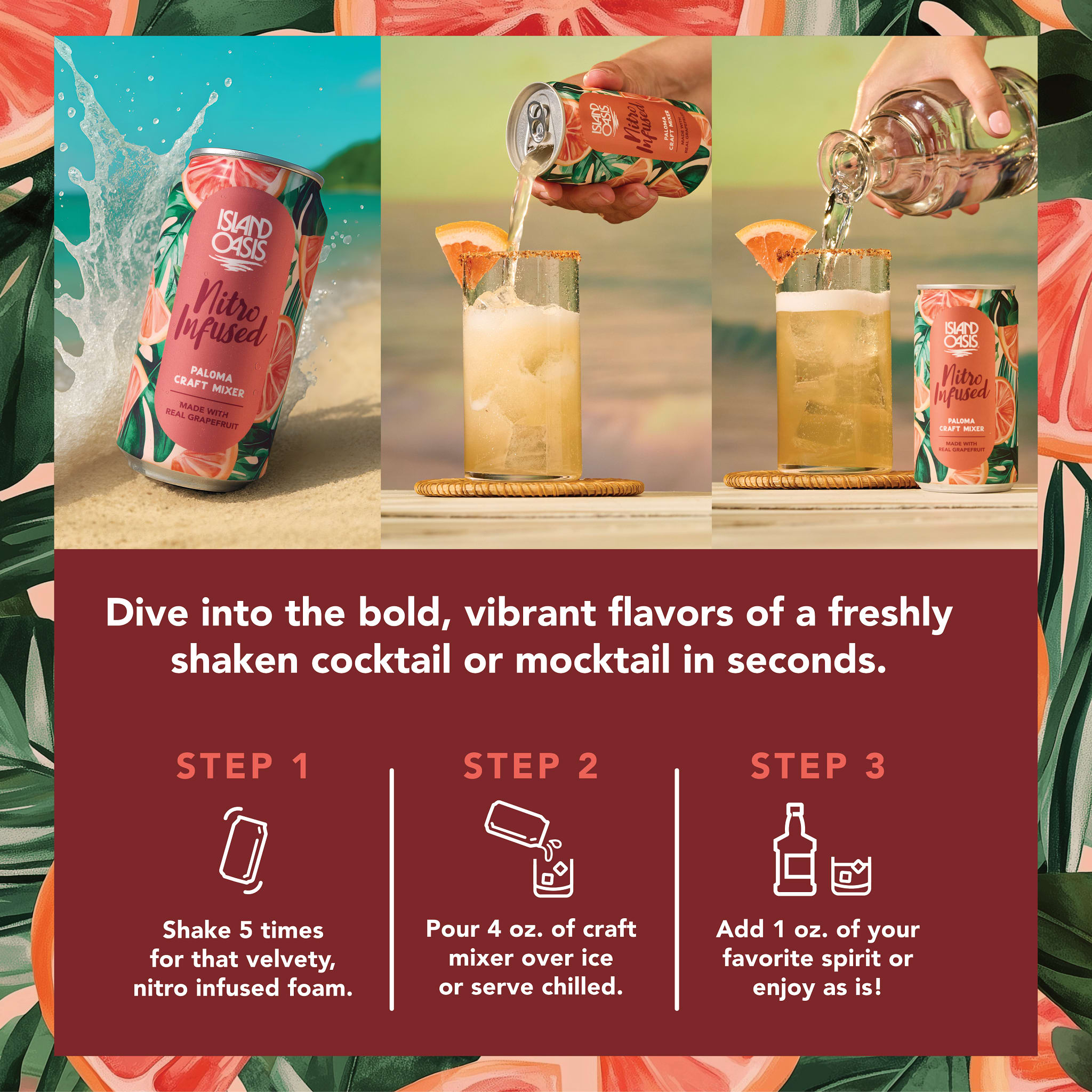 Nitro Infused Paloma Craft Mixer