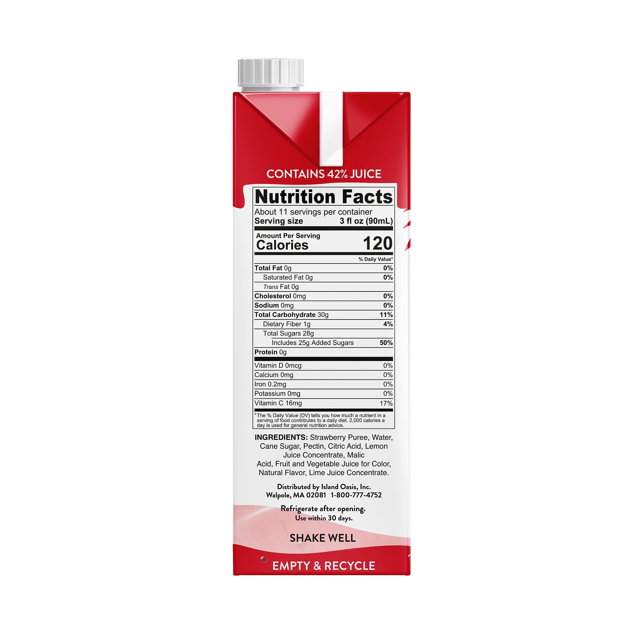 Strawberry Fruit Puree Beverage Mix