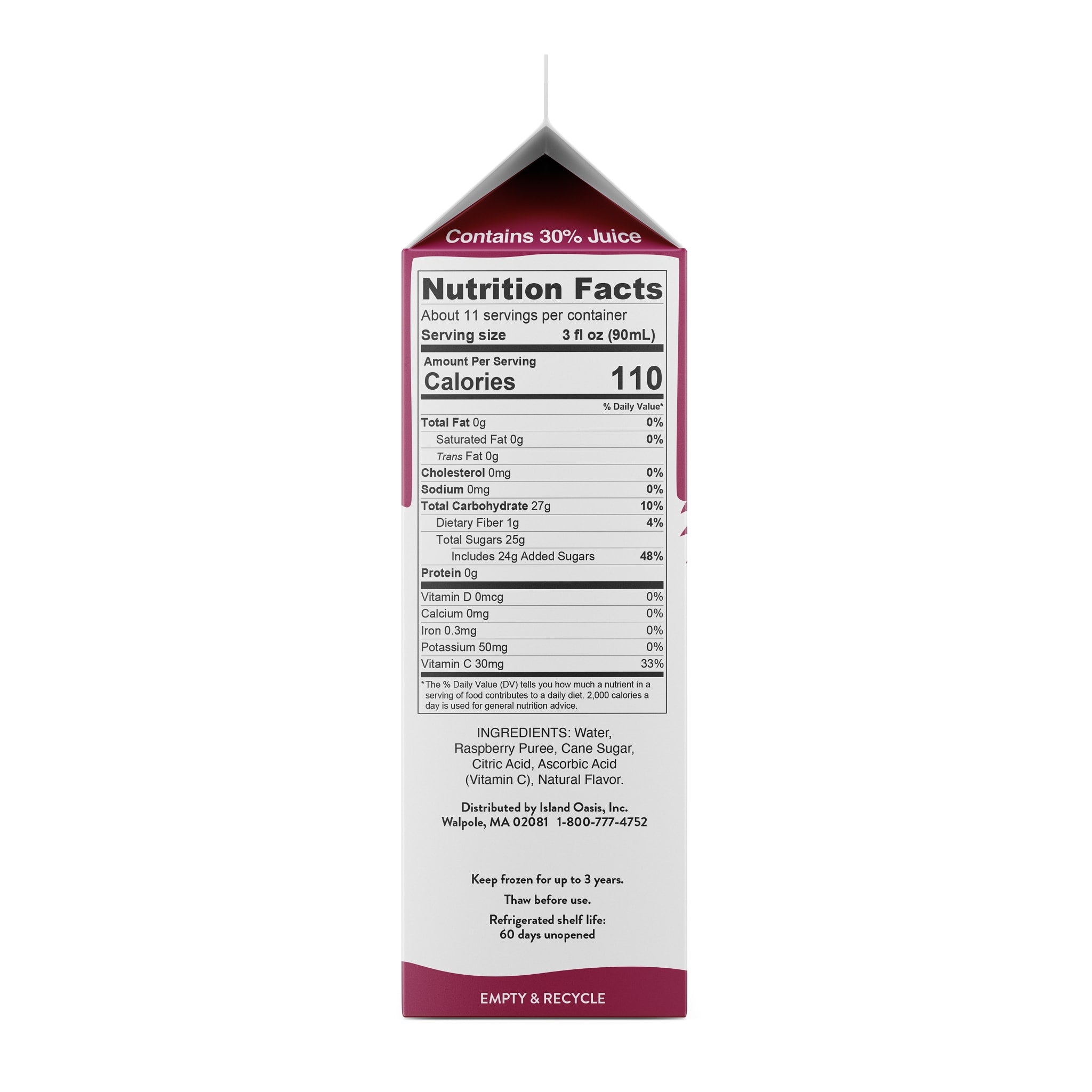 Red Raspberry Frozen Beverage Mix