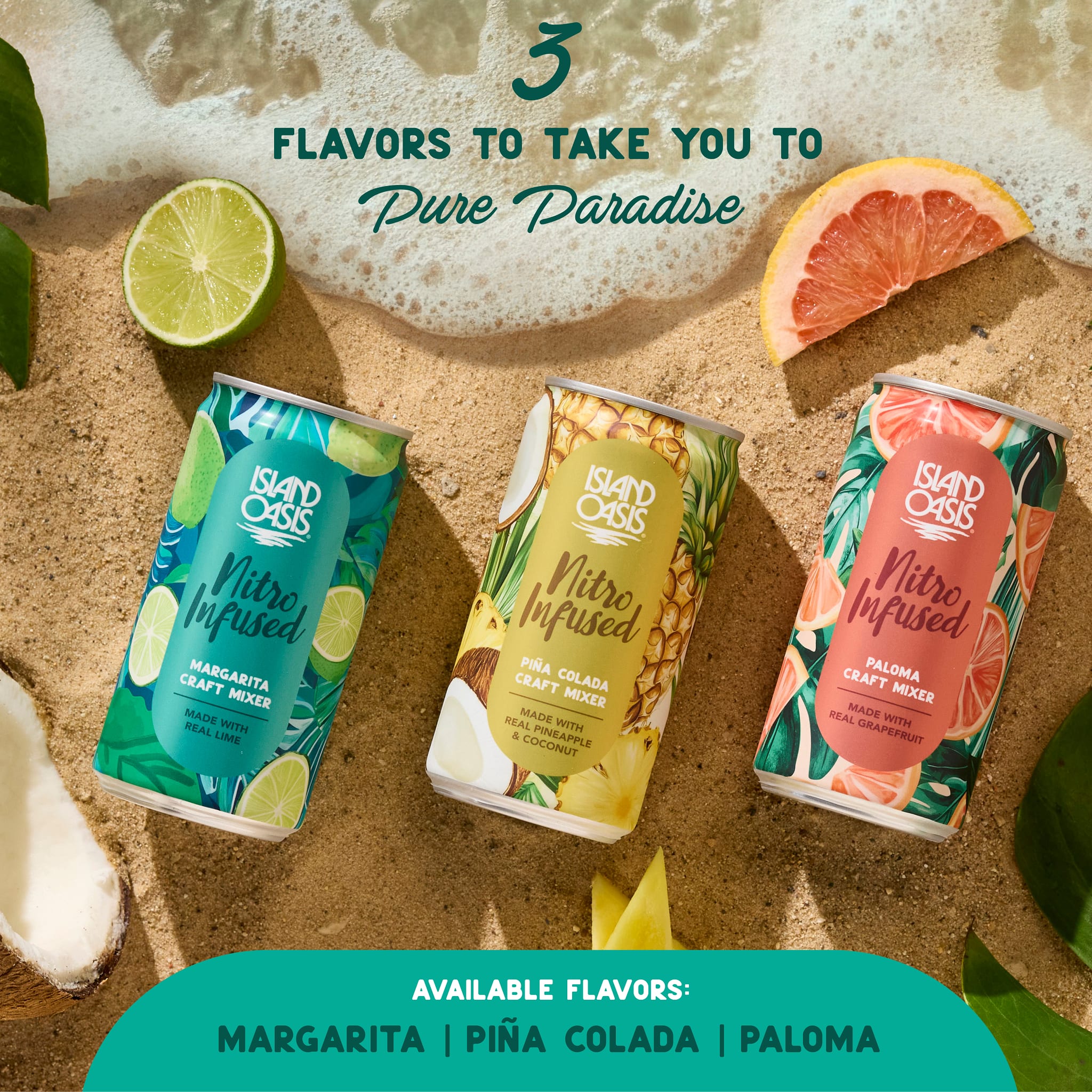 Island Oasis Nitro Infused Pina Colada Craft Mixer